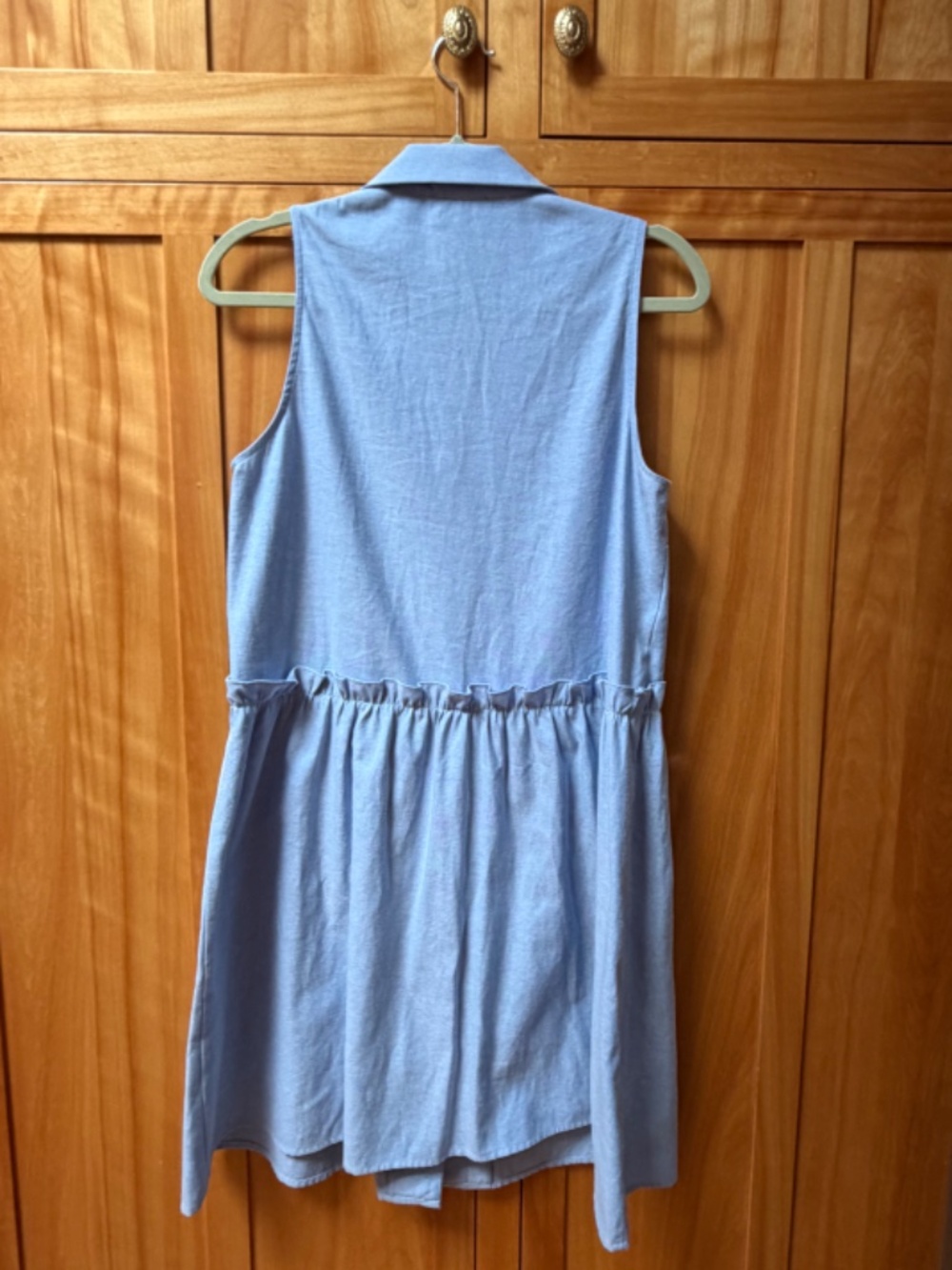 Tuckernuck Oxford Blue Sleeveless Royal Shirt Dress Size M - Picture 4 of 7